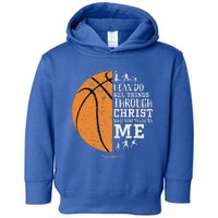 Christian S Basketball Religious Toddler Hoodie