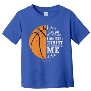 Christian S Basketball Religious Toddler T-Shirt