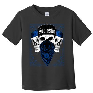 Calidesign Southside Blue Bandana Skull Gangster Sur Toddler T-Shirt