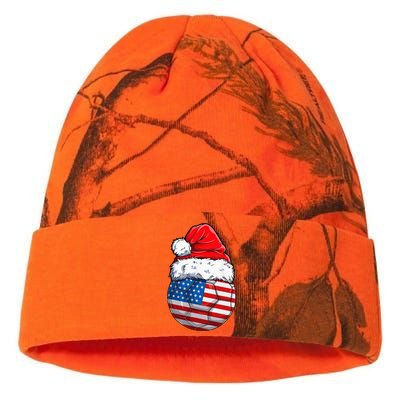 Christmas Soccer Ball Santa Hat USA Flag Xmas American Kati Licensed 12" Camo Beanie