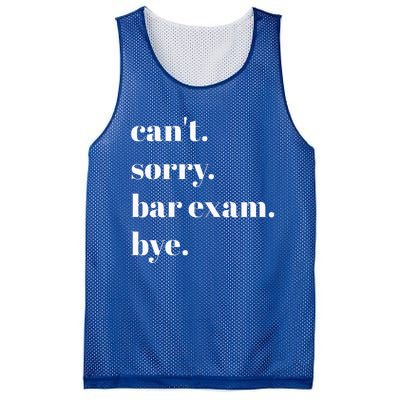 CanT Sorry Bar Exam Bye Mesh Reversible Basketball Jersey Tank