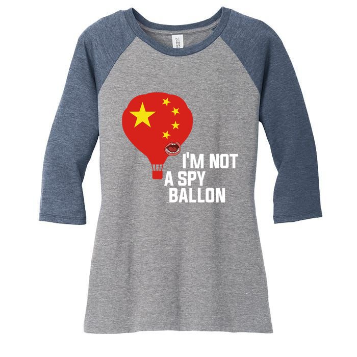 Chinese Surveillance Balloon I'm Not a Spy Ballon Usa Women's Tri-Blend 3/4-Sleeve Raglan Shirt