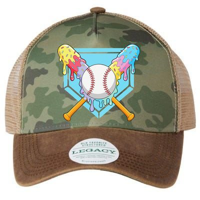 Cool Sport Baseball Home Plate Drip With Sprinkles Drip Legacy Tie Dye Trucker Hat