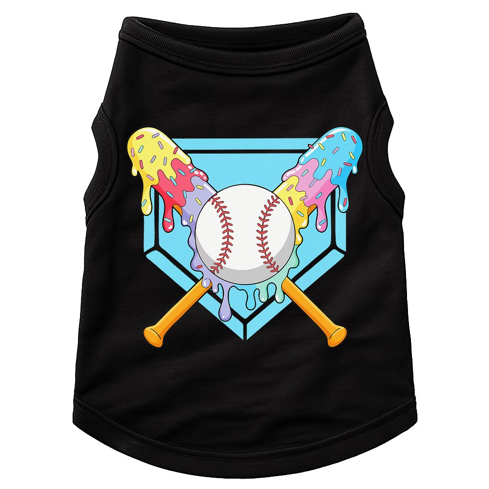 Cool Sport Baseball Home Plate Drip With Sprinkles Drip Doggie Tank