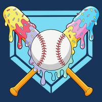 Cool Sport Baseball Home Plate Drip With Sprinkles Drip Infant Baby Jersey Bodysuit