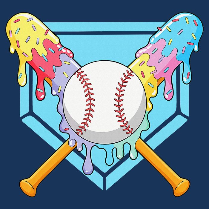 Cool Sport Baseball Home Plate Drip With Sprinkles Drip Infant Baby Jersey Bodysuit
