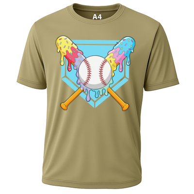 Cool Sport Baseball Home Plate Drip With Sprinkles Drip Performance Shirt