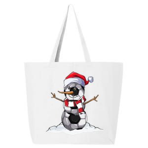 Christmas Soccer Ball Snow Cute Xmas For Boys Girls Gift 25L Jumbo Tote