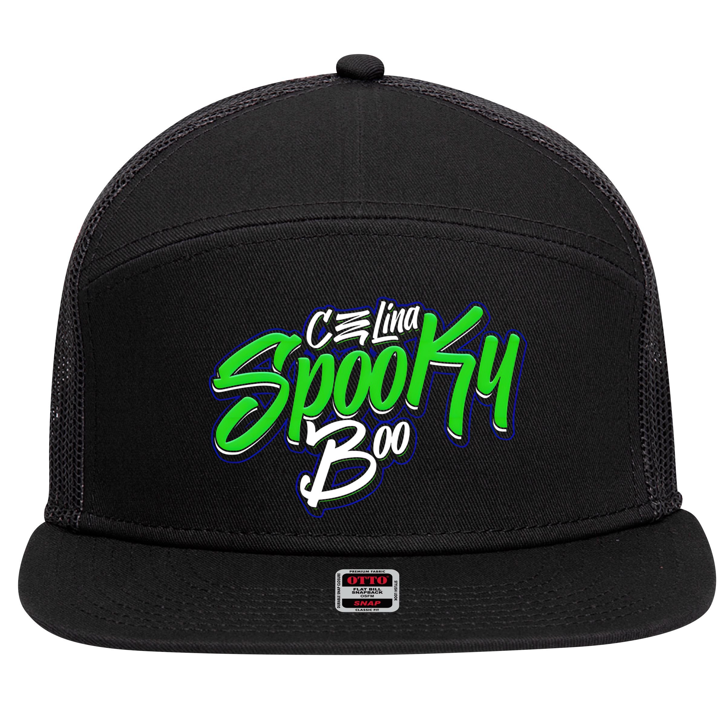 Celina Spooky Boo 7 Panel Mesh Trucker Snapback Hat