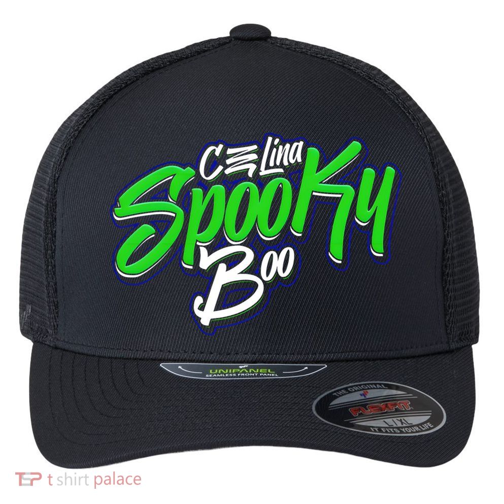 Celina Spooky Boo Flexfit Unipanel Trucker Cap
