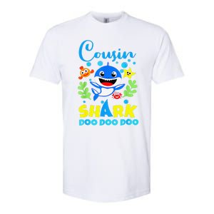 Cousin Shark Birthday Cousin Shark Family Mother's Day Softstyle CVC T-Shirt