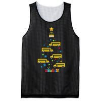 Christmas School Bus Tree Funny Xmas Bus Driver Mesh Reversible Basketball Jersey Tank