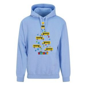 Christmas School Bus Tree Funny Xmas Bus Driver Unisex Surf Hoodie