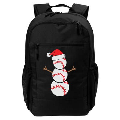 Christmas Snowman Baseball Santa Hat Xmas Backpack