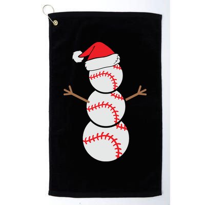 Christmas Snowman Baseball Santa Hat Xmas Golf Towel