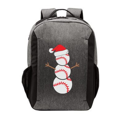 Christmas Snowman Baseball Santa Hat Xmas Vector Backpack