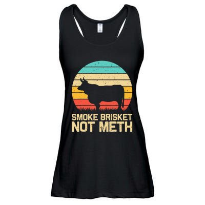 Cool Smoke Brisket Not Meth Funny Grilling Gift Men Women Ladies Essential Flowy Tank