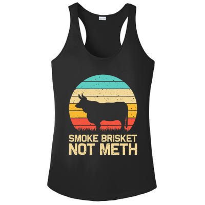 Cool Smoke Brisket Not Meth Funny Grilling Gift Men Women Ladies PosiCharge Competitor Racerback Tank