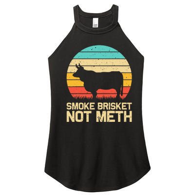 Cool Smoke Brisket Not Meth Funny Grilling Gift Men Women Women’s Perfect Tri Rocker Tank