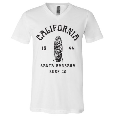 California Santa Barbara Surf Co V-Neck T-Shirt
