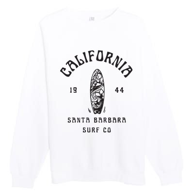 California Santa Barbara Surf Co Premium Crewneck Sweatshirt