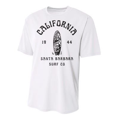 California Santa Barbara Surf Co Performance Sprint T-Shirt