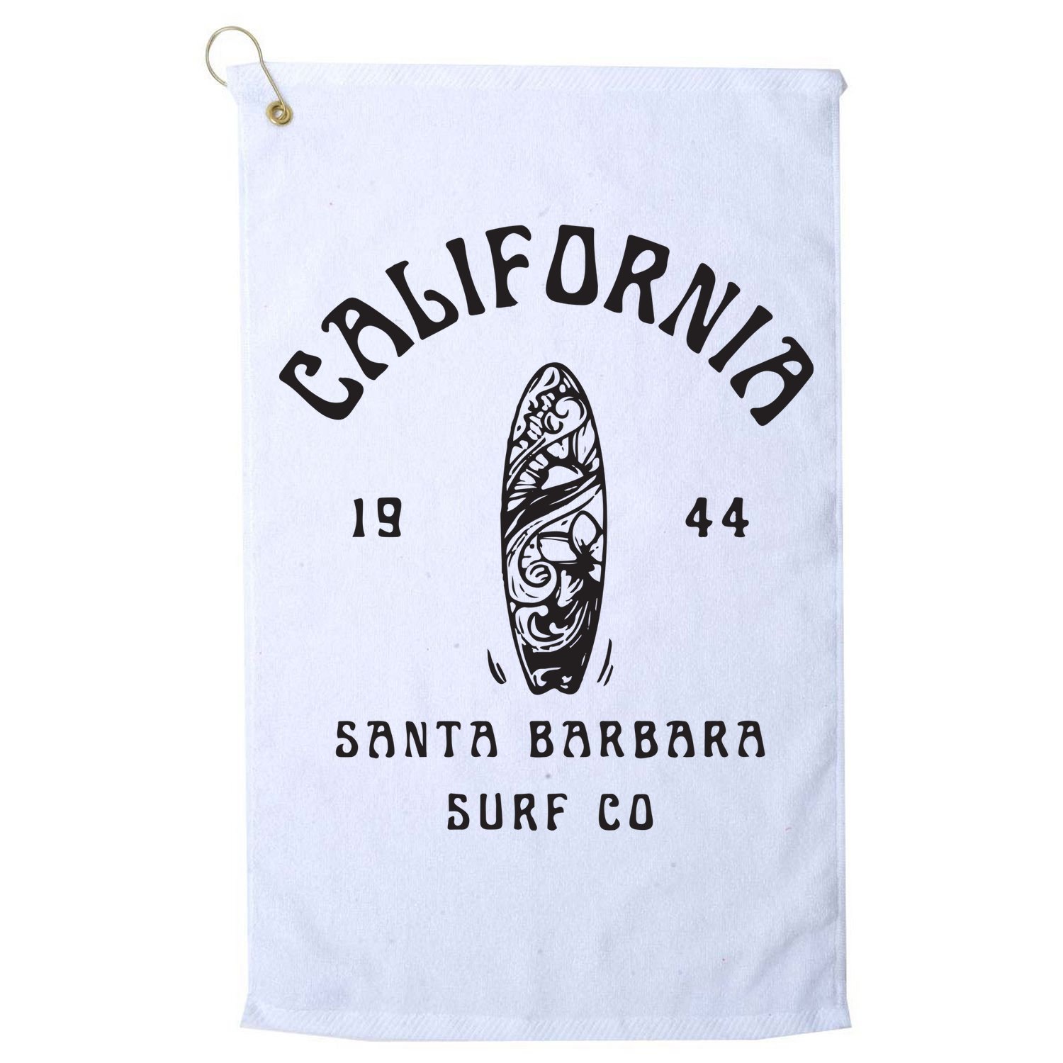 California Santa Barbara Surf Co Golf Towel