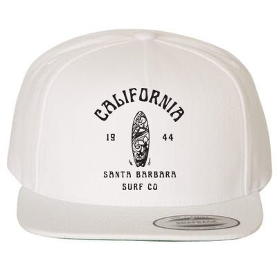 California Santa Barbara Surf Co Wool Snapback Cap