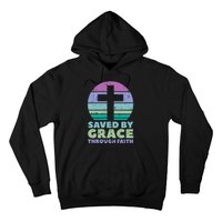 Cross Saved By Grace God Jesus Christian Hoodie