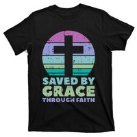 Cross Saved By Grace God Jesus Christian T-Shirt