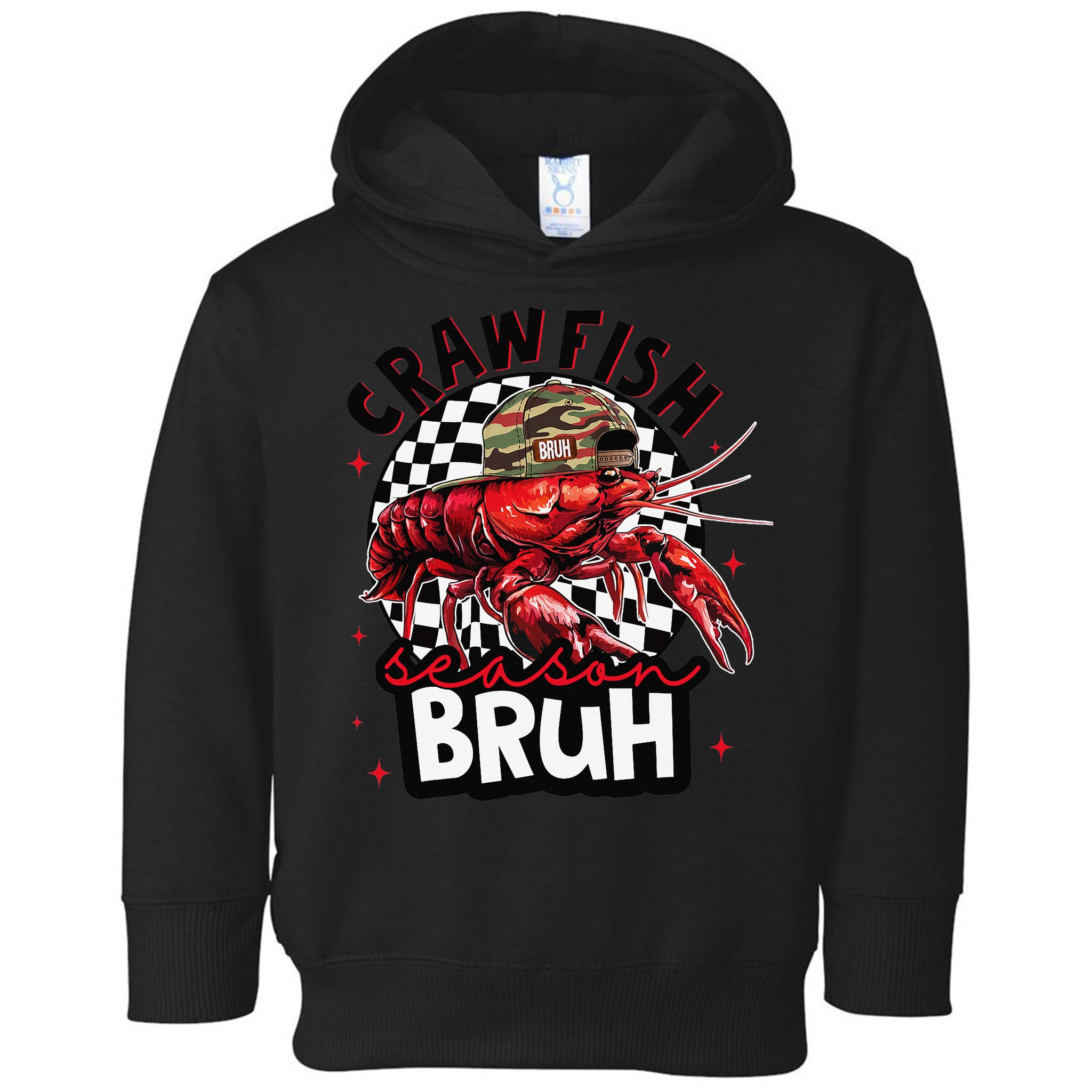 Crawfish Season Bruh Funny Crawfish Hat Crawfish Preppy Gift Toddler Hoodie