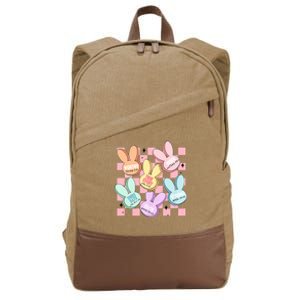 Candy Sweet Bunny Bible Christian Easter Day Cotton Canvas Backpack