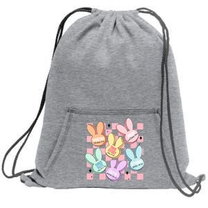 Candy Sweet Bunny Bible Christian Easter Day Sweatshirt Cinch Pack Bag