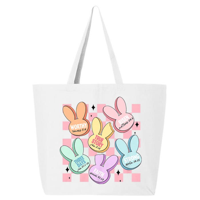 Candy Sweet Bunny Bible Christian Easter Day 25L Jumbo Tote