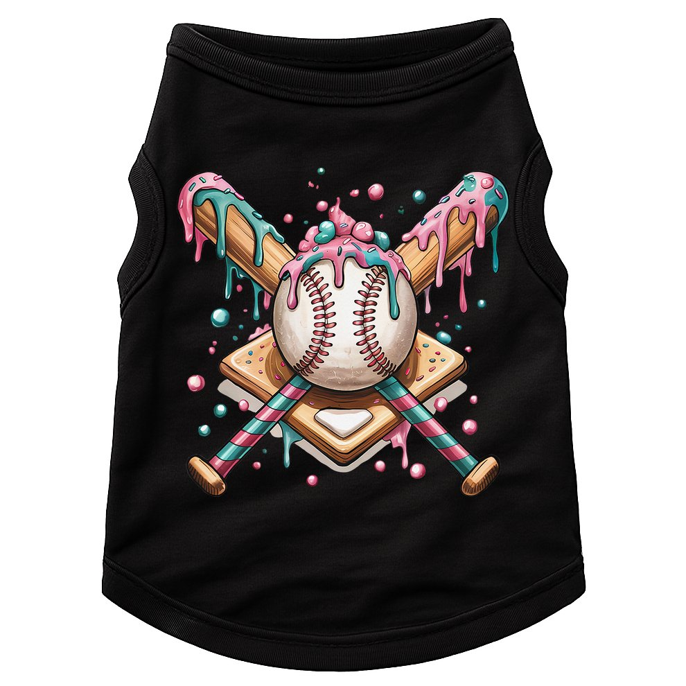 Cool Sport Baseball Home Plate Drip With Sprinkles Drip Doggie Tank