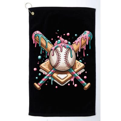 Cool Sport Baseball Home Plate Drip With Sprinkles Drip Golf Towel