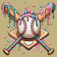 Cool Sport Baseball Home Plate Drip With Sprinkles Drip Cooling Performance Crew T-Shirt