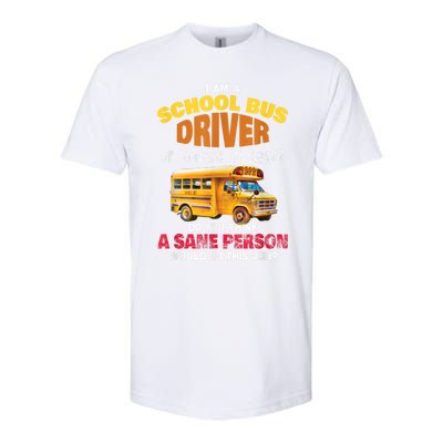 Crazy School Bus Driver Back To School Funny School Bus Softstyle CVC T-Shirt