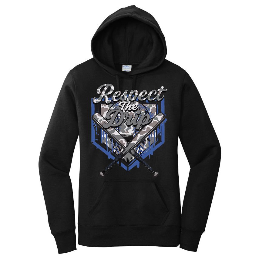 Cool Sport Baseball Home Camo Plate Drip With Sprinkles Women's Pullover Hoodie