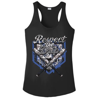 Cool Sport Baseball Home Camo Plate Drip With Sprinkles Ladies PosiCharge Competitor Racerback Tank
