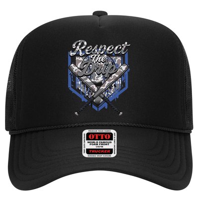 Cool Sport Baseball Home Camo Plate Drip With Sprinkles Trucker Hat