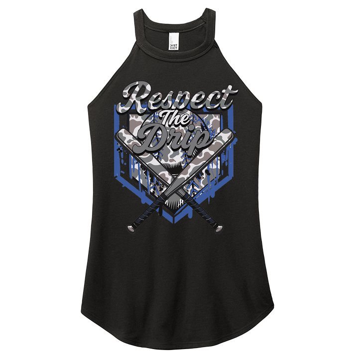 Cool Sport Baseball Home Camo Plate Drip With Sprinkles Women's Perfect Tri Rocker Tank