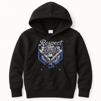 Cool Sport Baseball Home Camo Plate Drip With Sprinkles Kids Hoodie