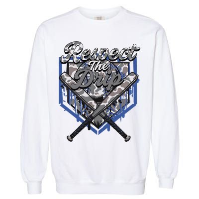 Cool Sport Baseball Home Camo Plate Drip With Sprinkles Garment-Dyed Sweatshirt