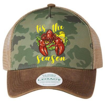 Crawfish Season Boil Crayfish Cooking Lobster Funny Gift Legacy Tie Dye Trucker Hat