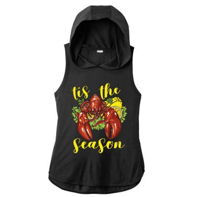 Crawfish Season Boil Crayfish Cooking Lobster Funny Gift Ladies PosiCharge Tri-Blend Wicking Draft Hoodie Tank