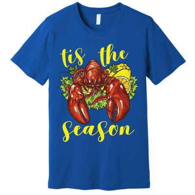 Crawfish Season Boil Crayfish Cooking Lobster Funny Gift Premium T-Shirt