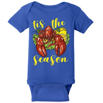 Crawfish Season Boil Crayfish Cooking Lobster Funny Gift Baby Bodysuit