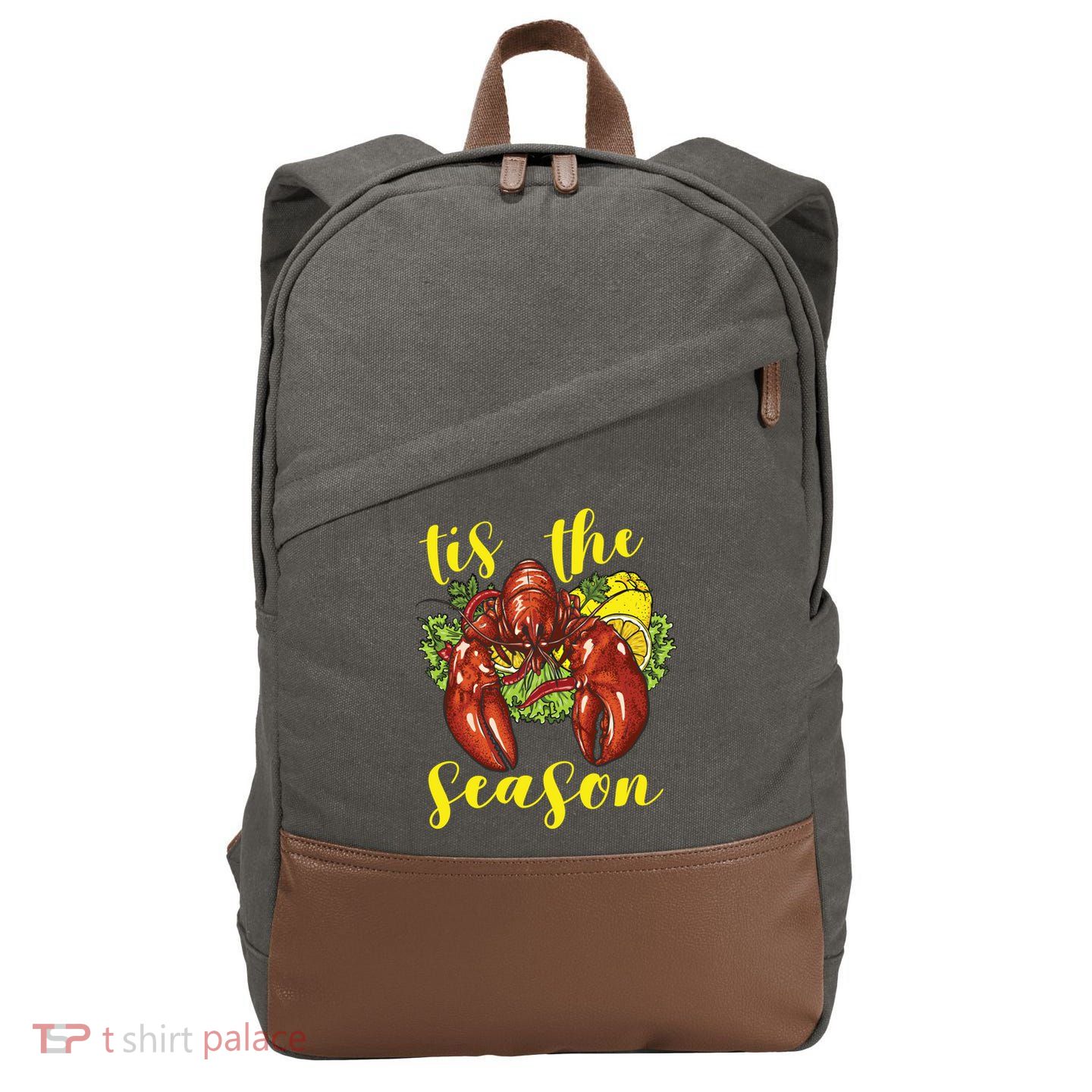 Crawfish Season Boil Crayfish Cooking Lobster Funny Gift Cotton Canvas Backpack