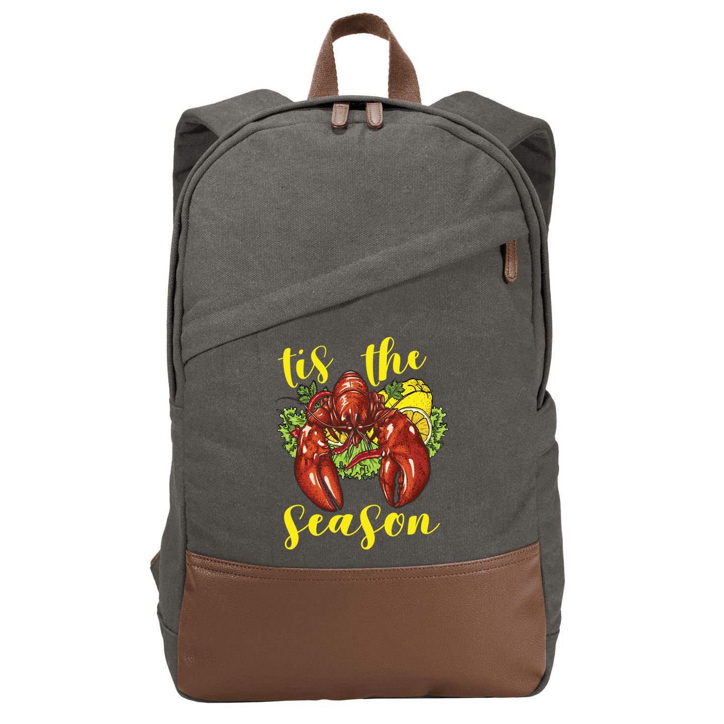 Crawfish Season Boil Crayfish Cooking Lobster Funny Gift Cotton Canvas Backpack